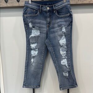NWOT! Distressed Blue Jeans